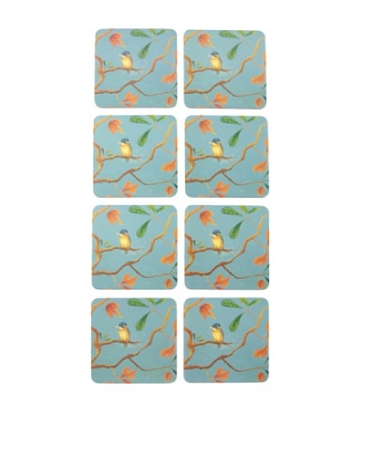 rockflowerpaper Set of 8 Kingfisher Drink Coasters