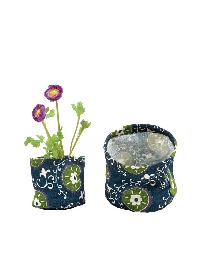 rockflowerpaper Set of 2 Jute Potted Plant Covers