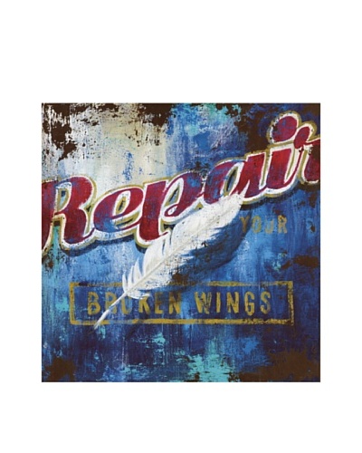 Rodney White Broken Wings, 36″ x 36″