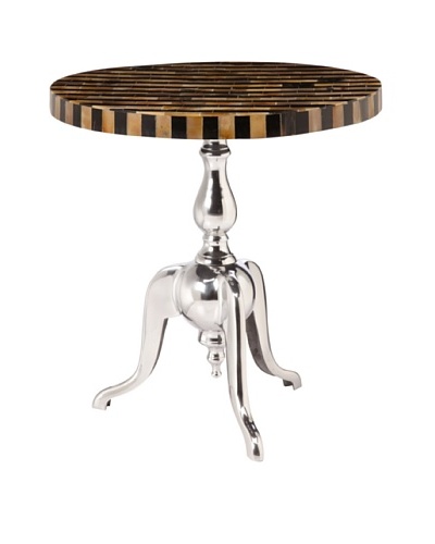 Rojo 16 Horn Table, Horn/Nickel