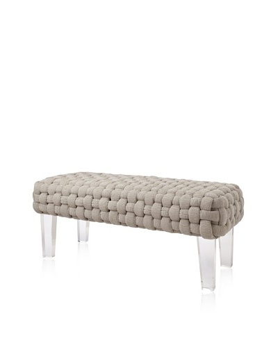 Rojo 16 Plaited Bench, Grey