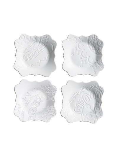 Rosanna Set of 4 Filigree Appetizer Plates