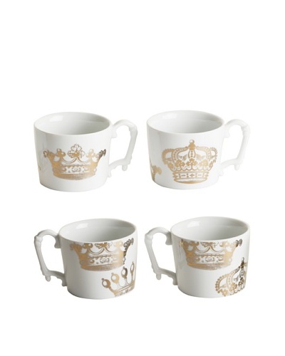 Rosanna Set of 4 Assorted Kings Road 12-Oz. Mugs