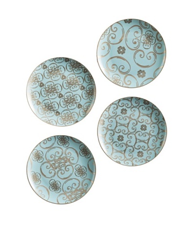 Rosanna Set of 4 Assorted Arabesque Dessert Plates