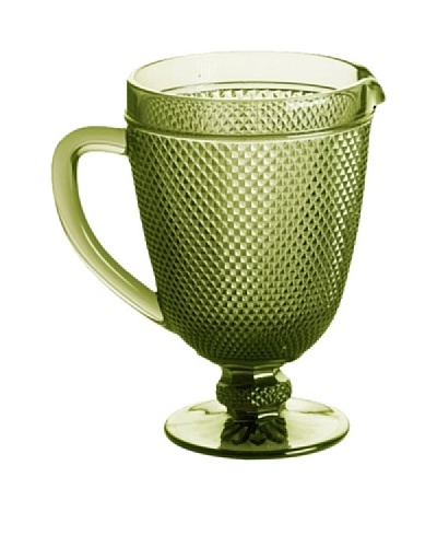 Rosanna Pressed Glass 40-Oz. Pitcher, Olive