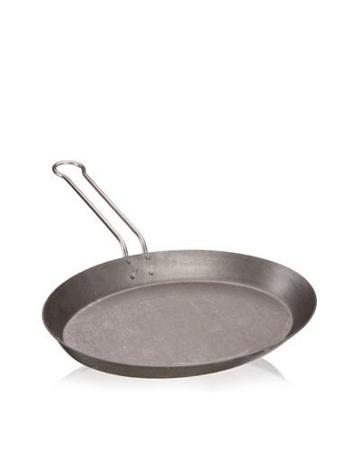 Rösle Oval Iron Fish Pan, Silver, 14 x 19
