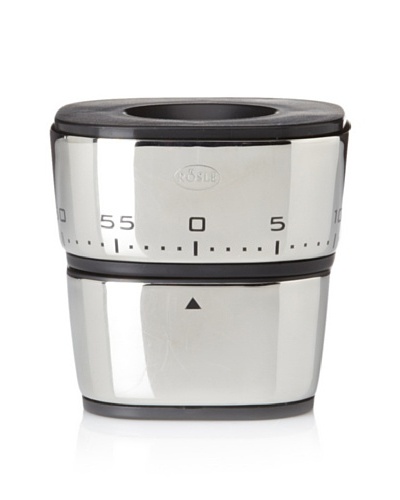 Rösle Egg Timer with Piercer, Silver/Black