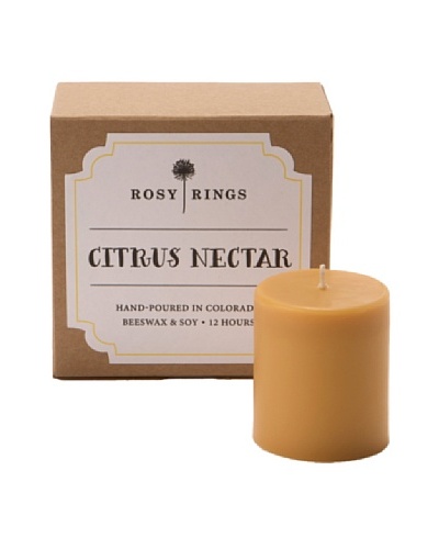 Rosy Rings 4-Pack Votive Candle Gift Box, Citrus Nectar