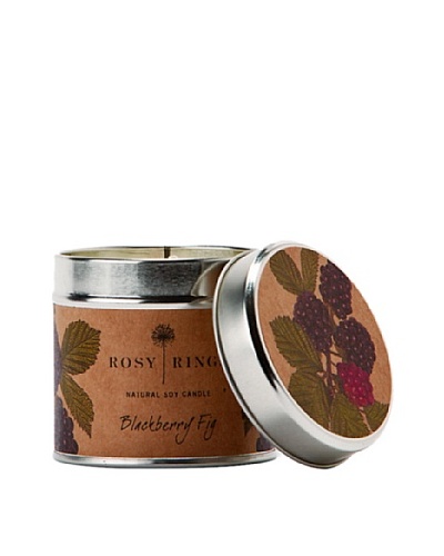 Rosy Rings Natural Soy Candle in Tin, Blackberry Fig