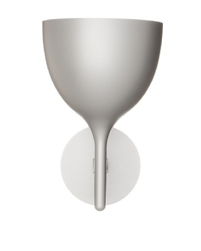 Rotaliana Drink W1 Wall Sconce, Satin Silver