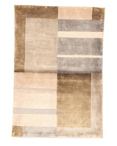 Roubini Moderno Hand Knotted Rug, Multi, 2′ x 3′