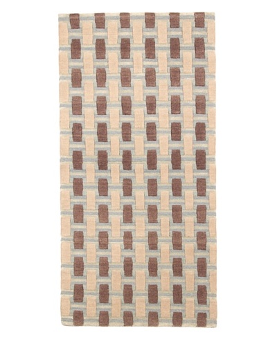 Roubini Camion Platt Rough Terrain Hand Knotted Rug, Multi, 2' x 4'