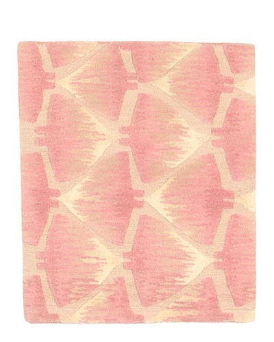 Roubini Campion Platt Manta Rays Hand Knotted Rug, Multi, 2' Square