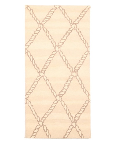 Roubini Campion Platt Big Catch Hand Knotted Rug, Multi, 2' x 4'