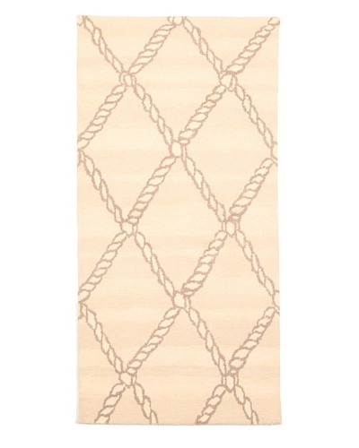 Roubini Campion Platt Big Catch Hand Knotted Rug, Multi, 2' x 4'