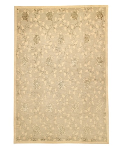 Roubini Tibetani Tibetan Super Fine Collection Rug, Celadon, 5' 5 x 8'