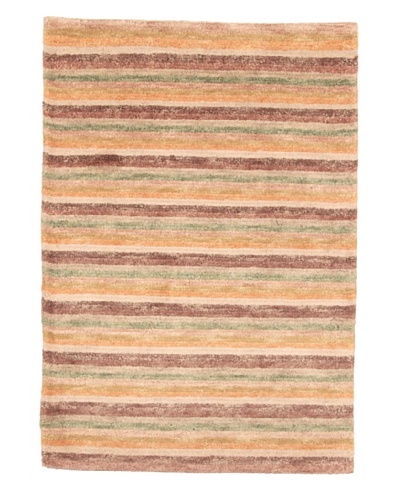 Roubini Linea 2 Hand Knotted in Wool , Multi, 2' x 3'