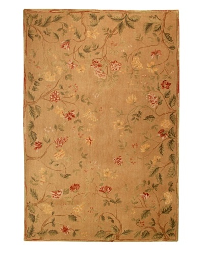 Roubini English Garden Hand Knotted Wool Rug, Multi, 6′ x 9′