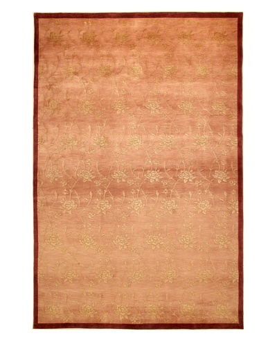 Roubini Tibetani Tibetan Super Fine Collection Rug, Rust, Cream, 6′ x 9′