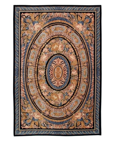 Roubini Fiori E Oceani Hand Knotted Wool Rug, Multi, 6′ x 9′