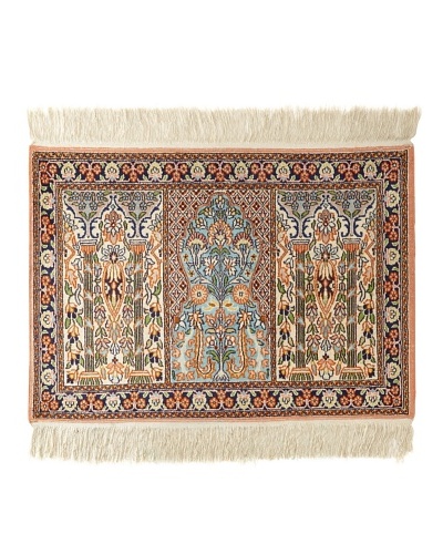 Roubini Srinagar Silk Rug, Multi, 2′ x 3′