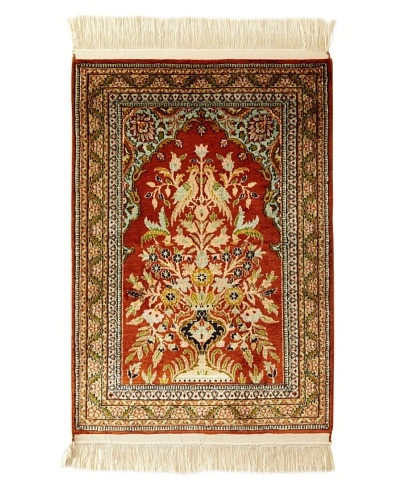 Roubini Srinagar Silk Rug, Multi, 3′ x 2′