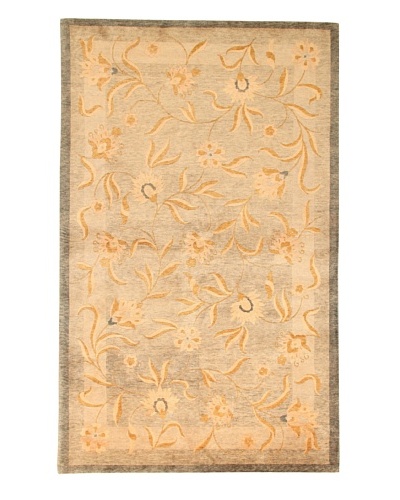 Roubini Tibetani Tibetan Vegetable Dyed Rug, Celadon, 5′ 5″ x 8′