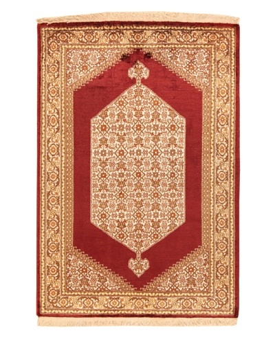 Roubini Srinagar Silk Fine Rug, Multi, 3′ 1″ x 2′ 1″