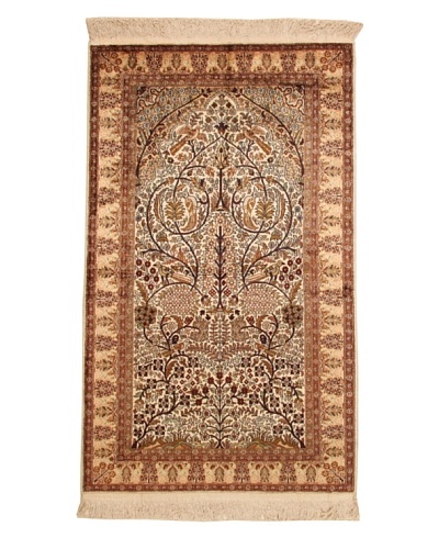 Roubini Srinigar Rug Silk Fine, Multi, 5′ 2″ x 3′ 2″