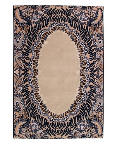 Roubini Blue Sea Hand Knotted Wool Rug, Multi, 6' x 9'