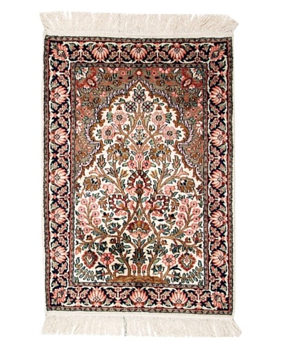 Roubini Srinagar Silk Fine Rug, Multi, 3' 1 x 2' 1