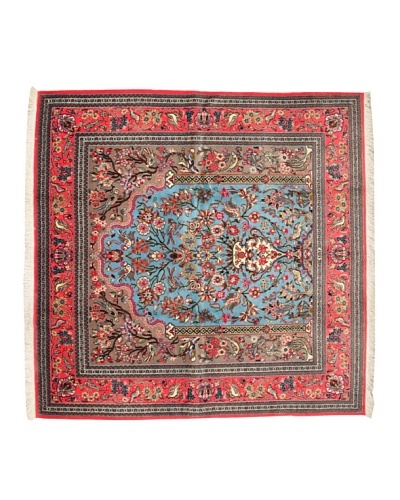 Roubini Qum Kurk Wool Rug, Multi, 6′ 7″ x 6′ 6″