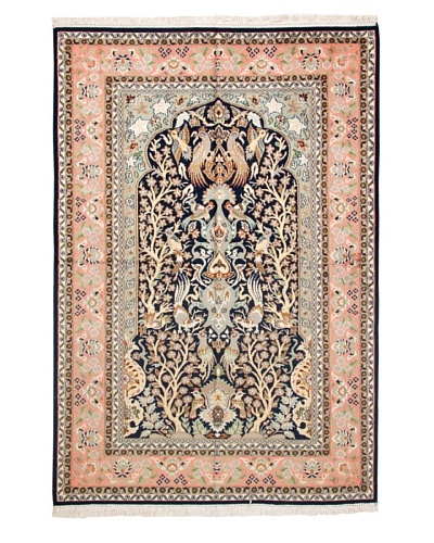 Roubini One of a Kind Srinigar Silk Fine Rug [Blue Multi]