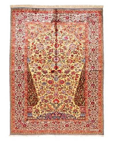 Roubini Old Transylvania Pure Silk Rug, Multi, 5' 7 x 4' 2