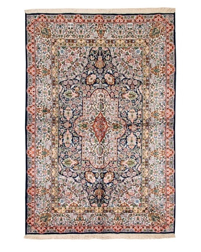 Roubini One of a Kind Srinigar Silk Fine Rug [Blue Multi]