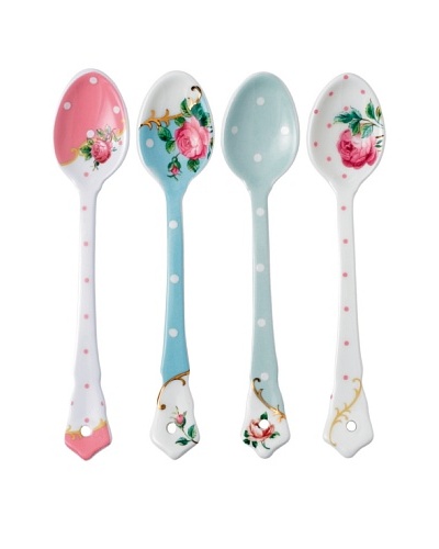 Royal Albert Set of 4 Mixed Ceramic Spoons