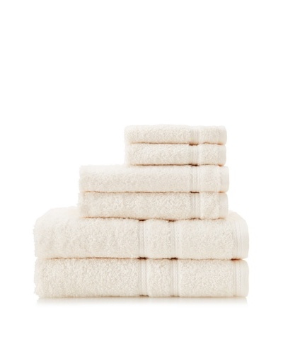 Royalty by Victoria House 6-Piece Bath Towel Set, Cream