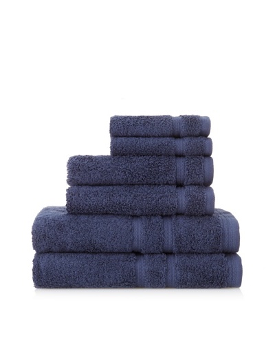Royalty by Victoria House 6-Piece Bath Towel Set, Navy