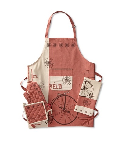 Rue Montmartre Vol De Velos Gingembre Kitchen Linen Set