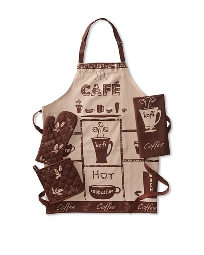 Rue Montmartre Café Moka Kitchen Linen Set