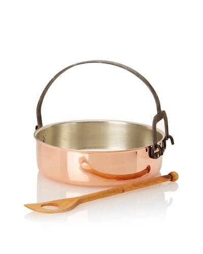 Ruffoni Protagonista Collection Copper 10.25 Risotto Dish with Curved Handle & Spoon