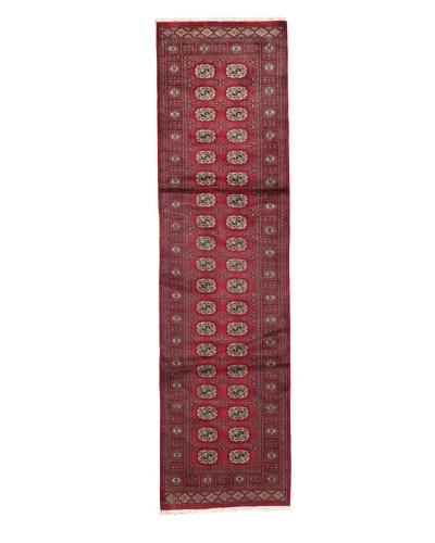 Rug Republic One Of A Kind Bokhara Hand Knotted Rug, Bokhara Red/Multi, 2′ 8″ x 10′ 1″ RunnerAs You See