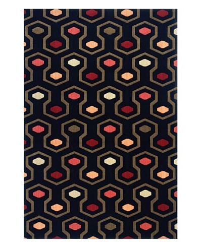 Rug Republic Odyssey Rug, Black Geometric, 8′ x 11′