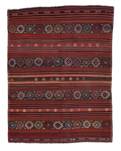 Rug Republic One Of A Kind Turkish Tribal Hand Woven Flat Weave Rug, Multi, 5′ 11″ x 7′ 8″As You See