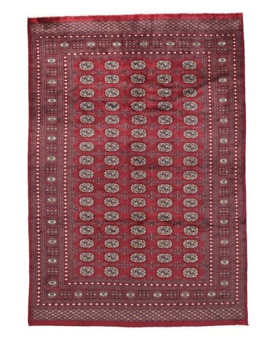 Rug Republic One Of A Kind Bokhara Hand Knotted Rug, Bokhara Red/Multi, 6′ x 8′ 1As You See