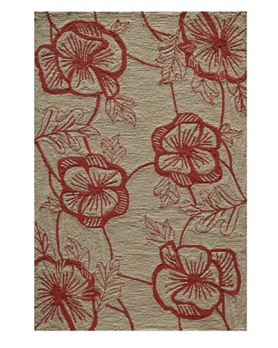 Rug Republic Floral Hand Hook Rug