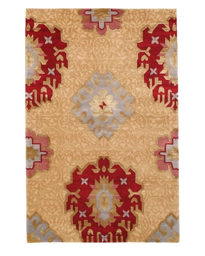 Rug Republic One Of A Kind Hand Knotted Wool & Silk Rug, Multi, 3′ 9″ x 5′ 9″As You See