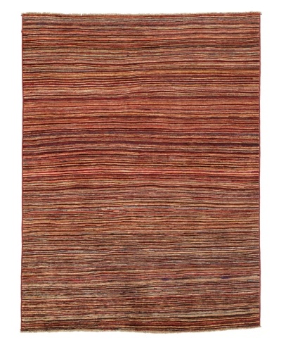 Rug Republic One Of A Kind Hand Knotted Stripped Gabbeh Rug, Multi, 4′ 1 x 6′ 5″As You See