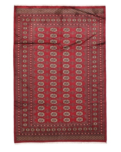 Rug Republic One Of A Kind Bokhara Hand Knotted Rug, Bokhara Red/Multi, 6' 1 x 8' 1As You See