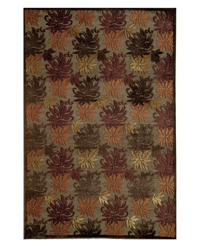 Rugs America Salerno Chenille Palms [Palms Rust]